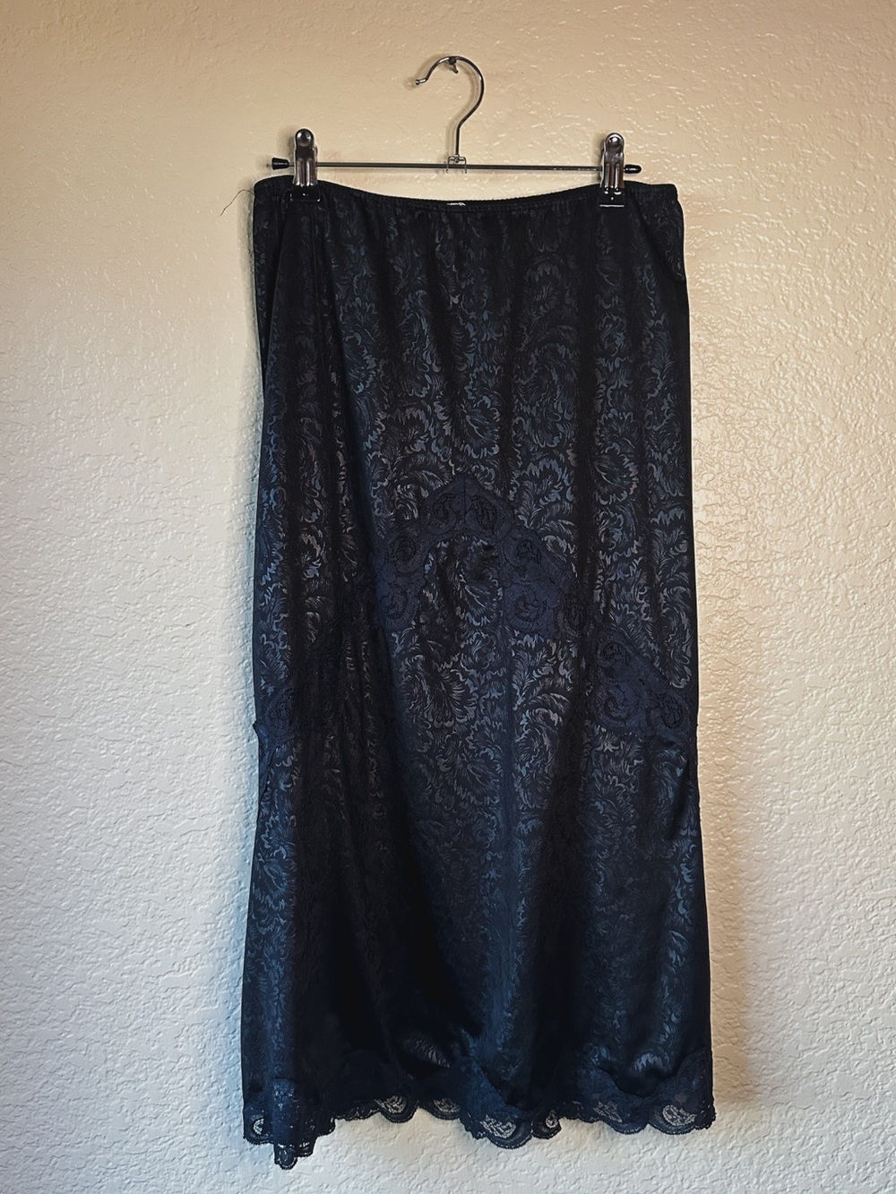 Black Lace Midi Skirt - Elegant Women's Skirt